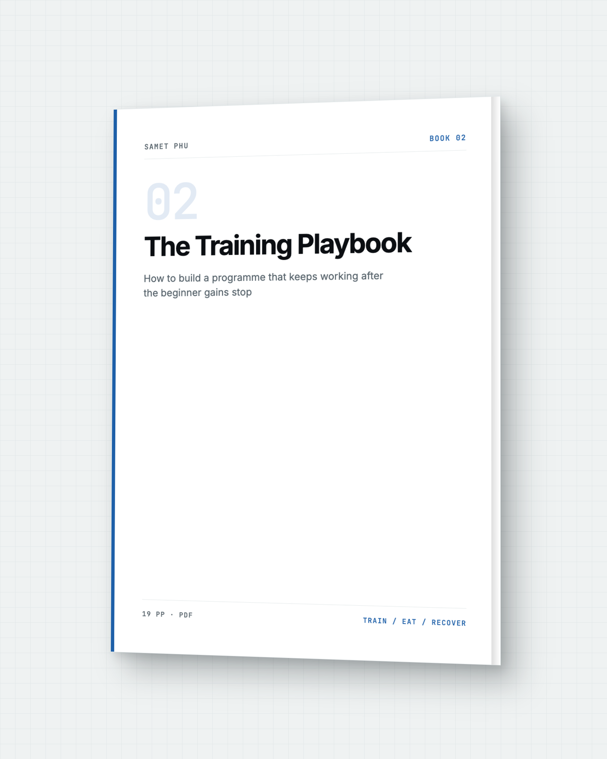 The Training Playbook — cover